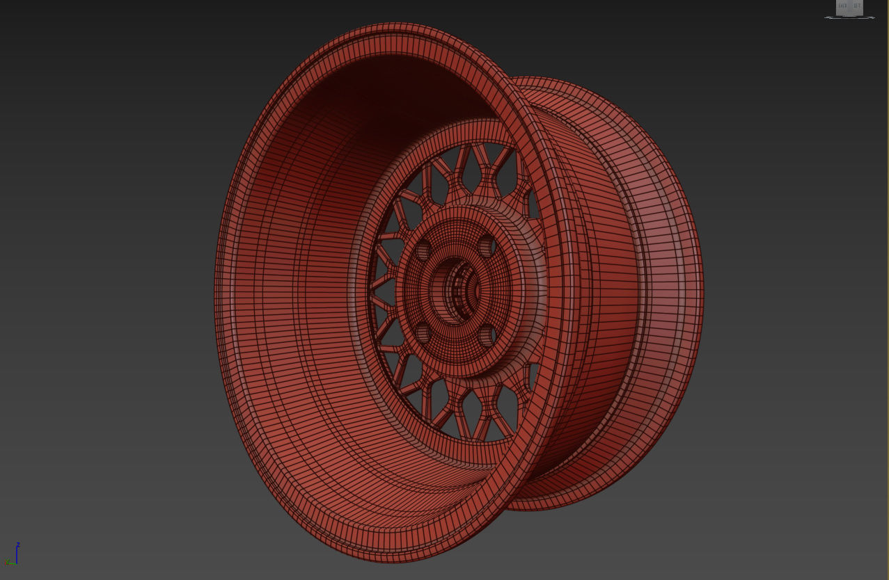 BBS Mahle Custom Wheel 3D model_15