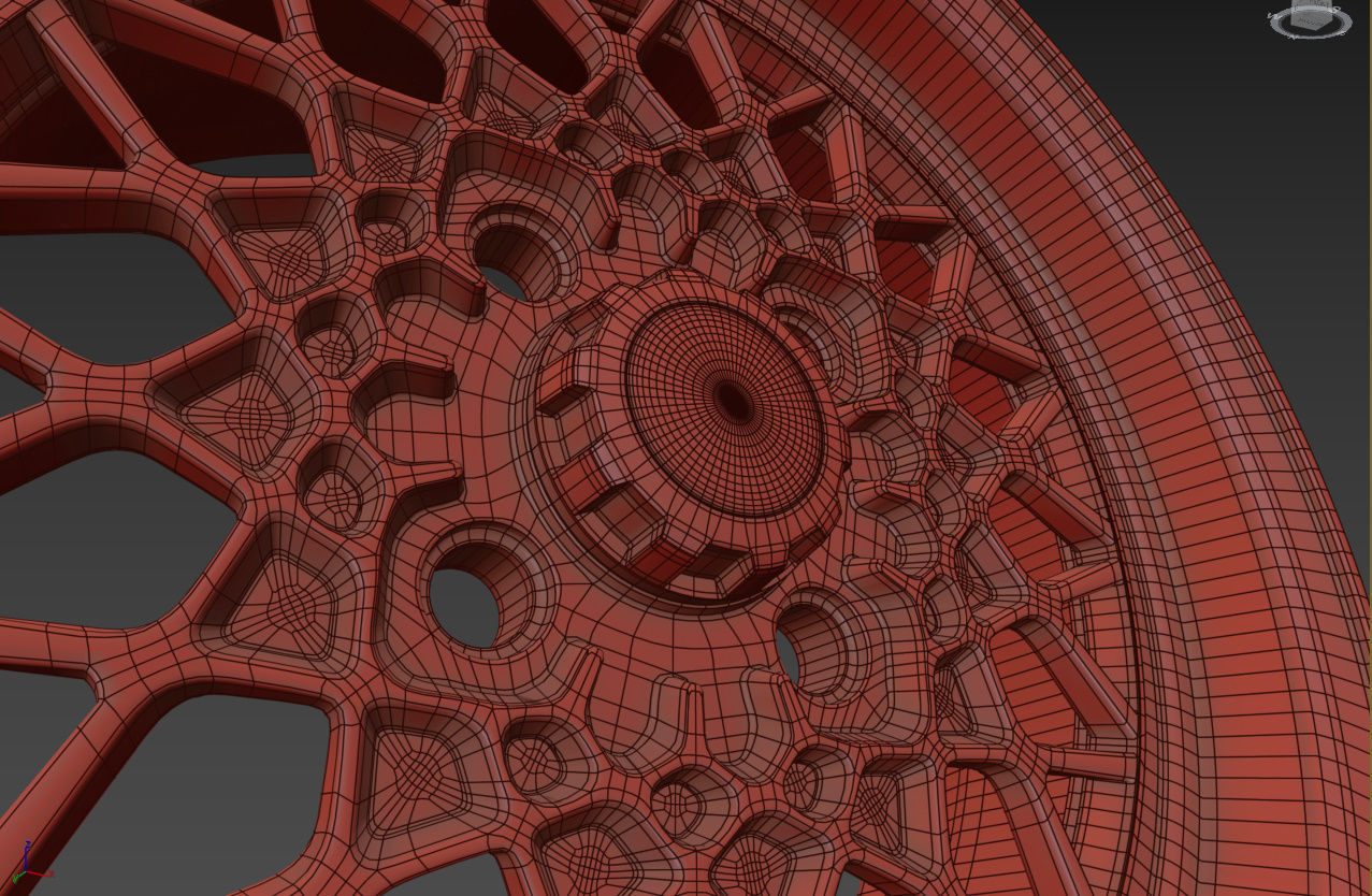 BBS Mahle Custom Wheel 3D model_31