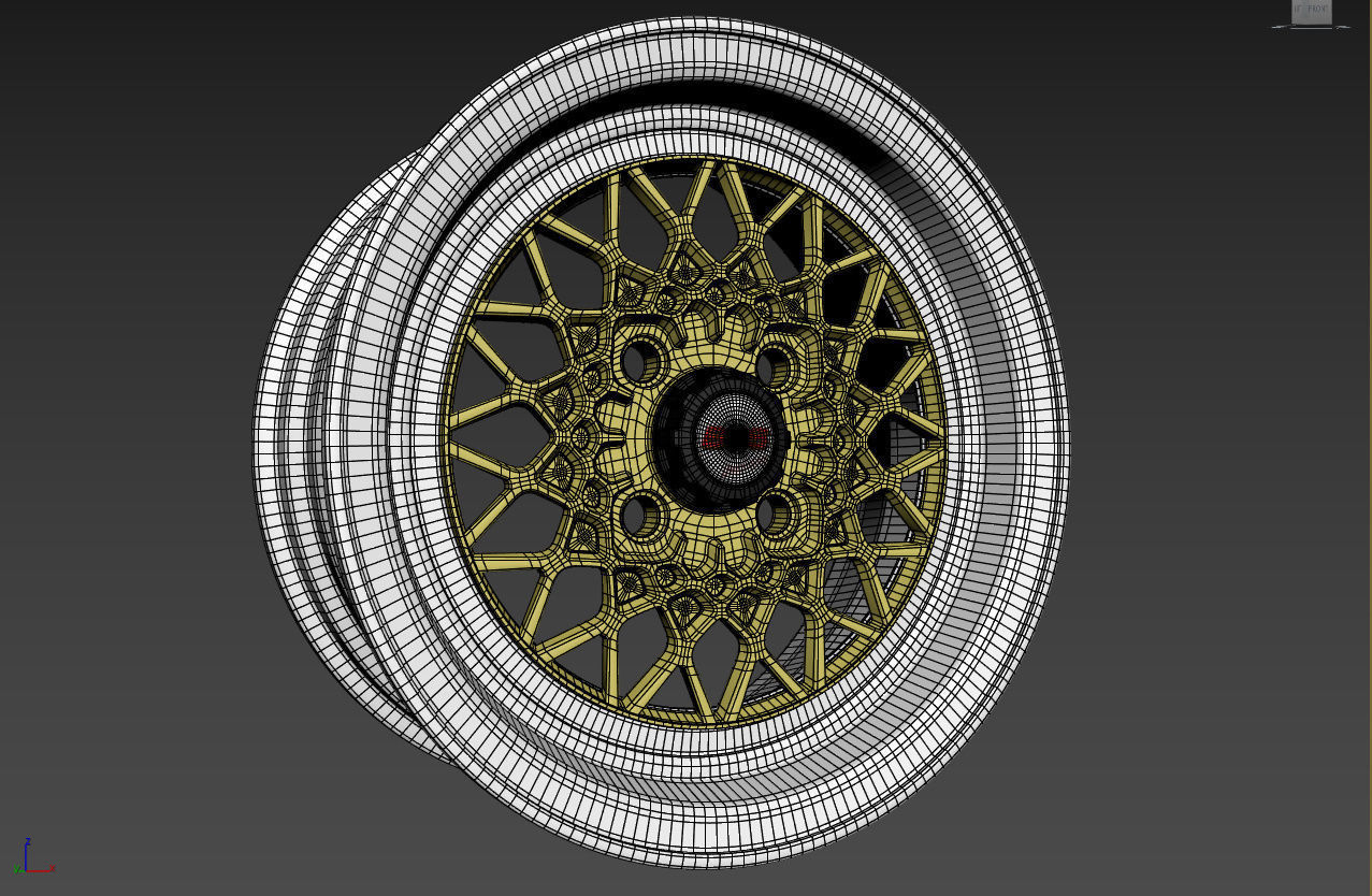 BBS Mahle Custom Wheel 3D model_10