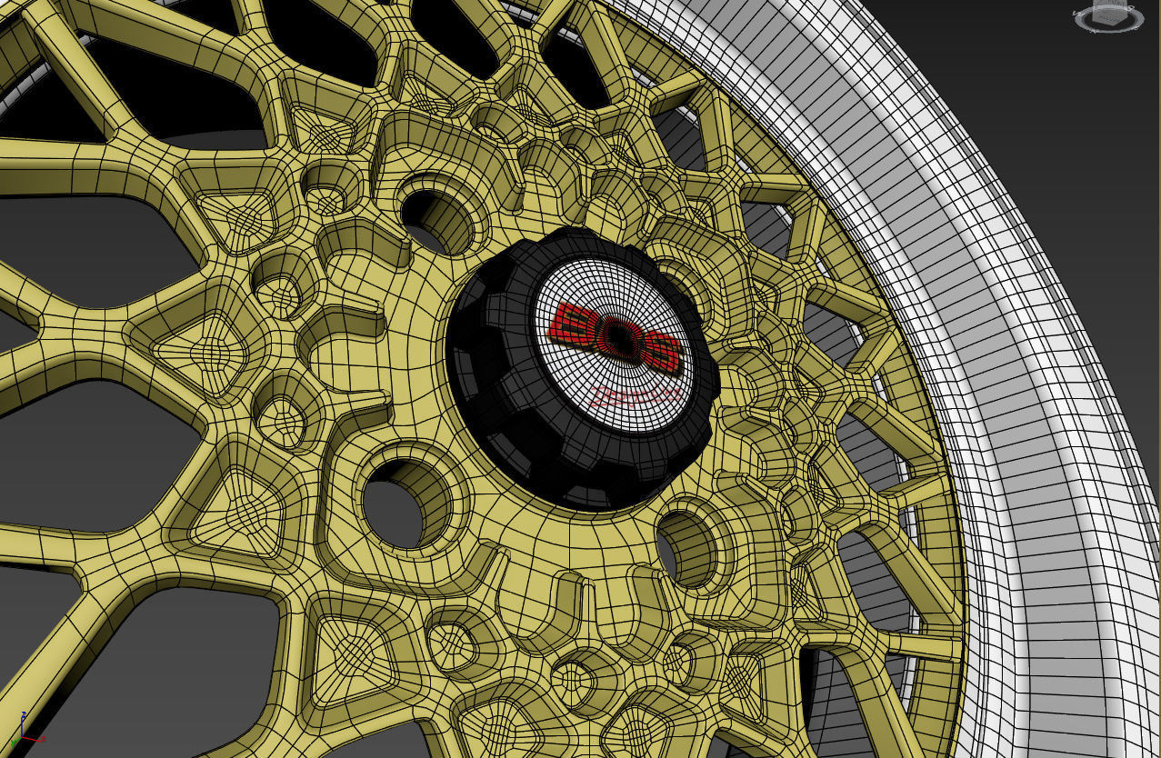 BBS Mahle Custom Wheel 3D model_30