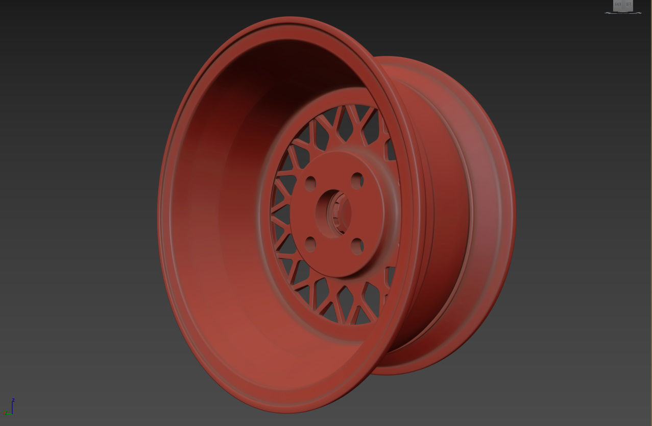 BBS Mahle Custom Wheel 3D model_16