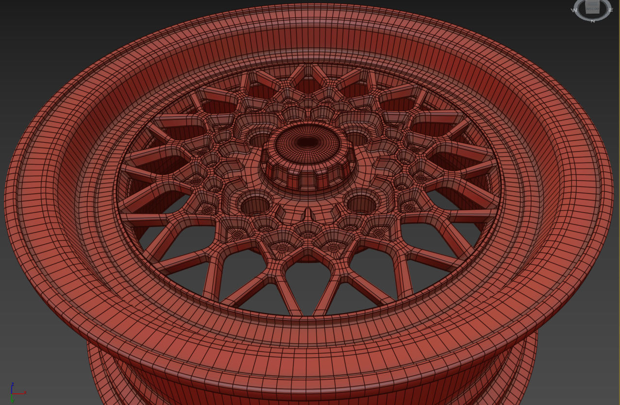 BBS Mahle Custom Wheel 3D model_27