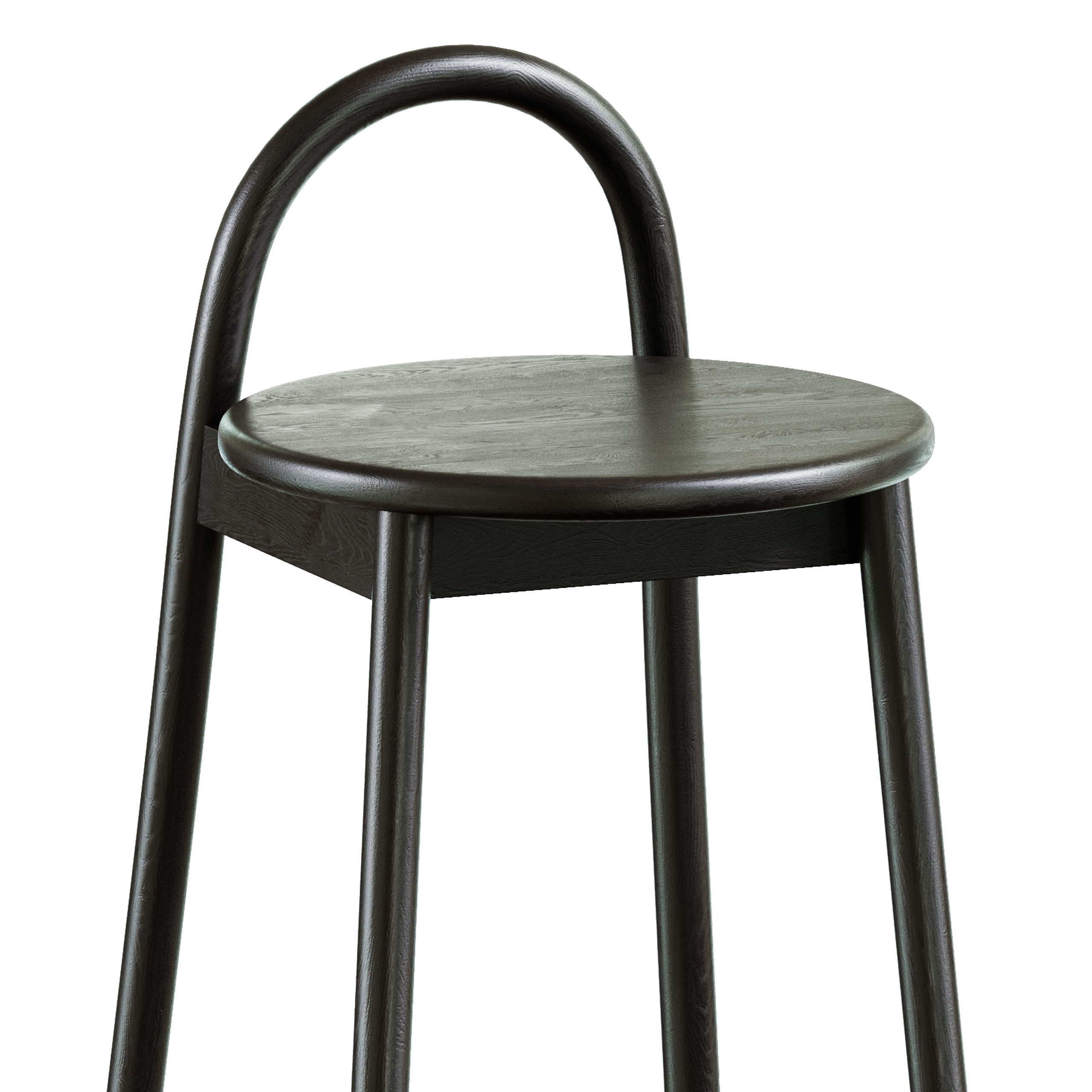 Half bar stool Circle 3D model_4