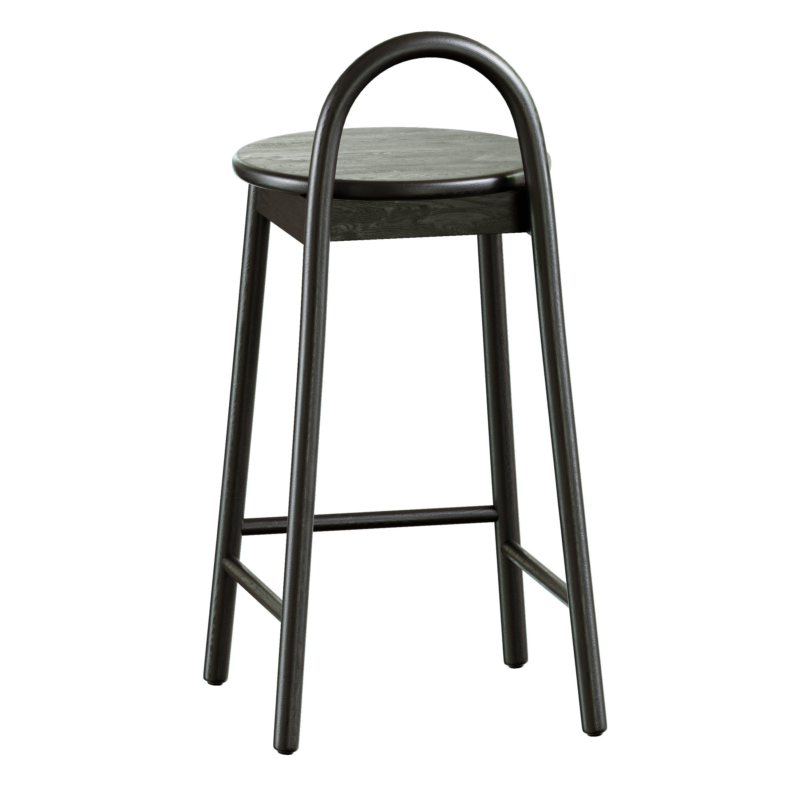 Half bar stool Circle 3D model_3