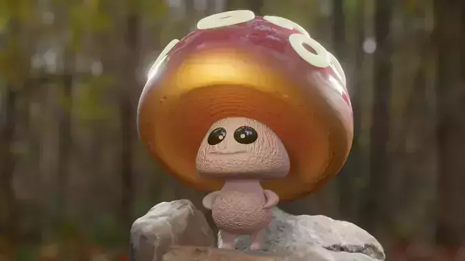 Mushroom Baby 3D print model