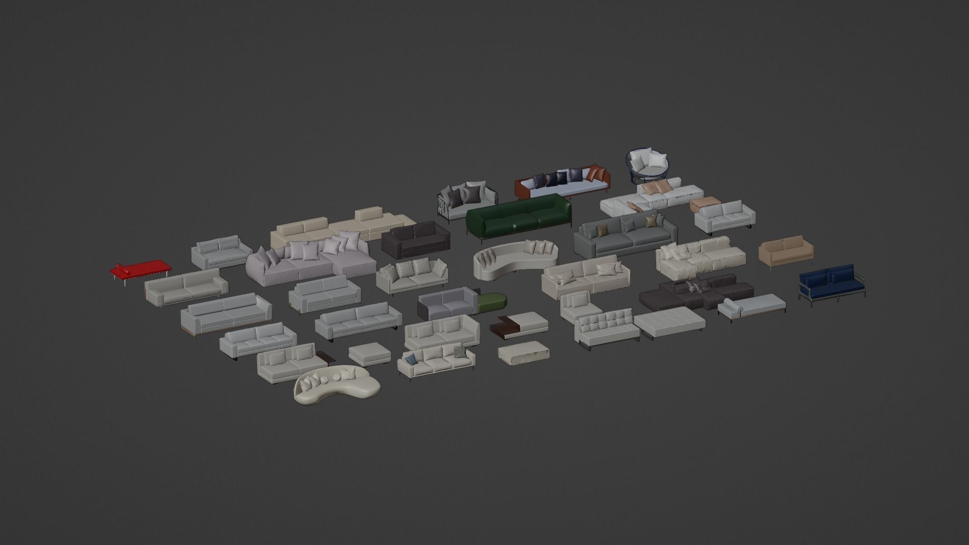 Asset Sofa Model 3D Free 3D model_6