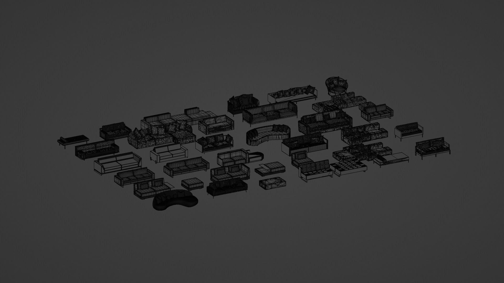 Asset Sofa Model 3D Free 3D model_7