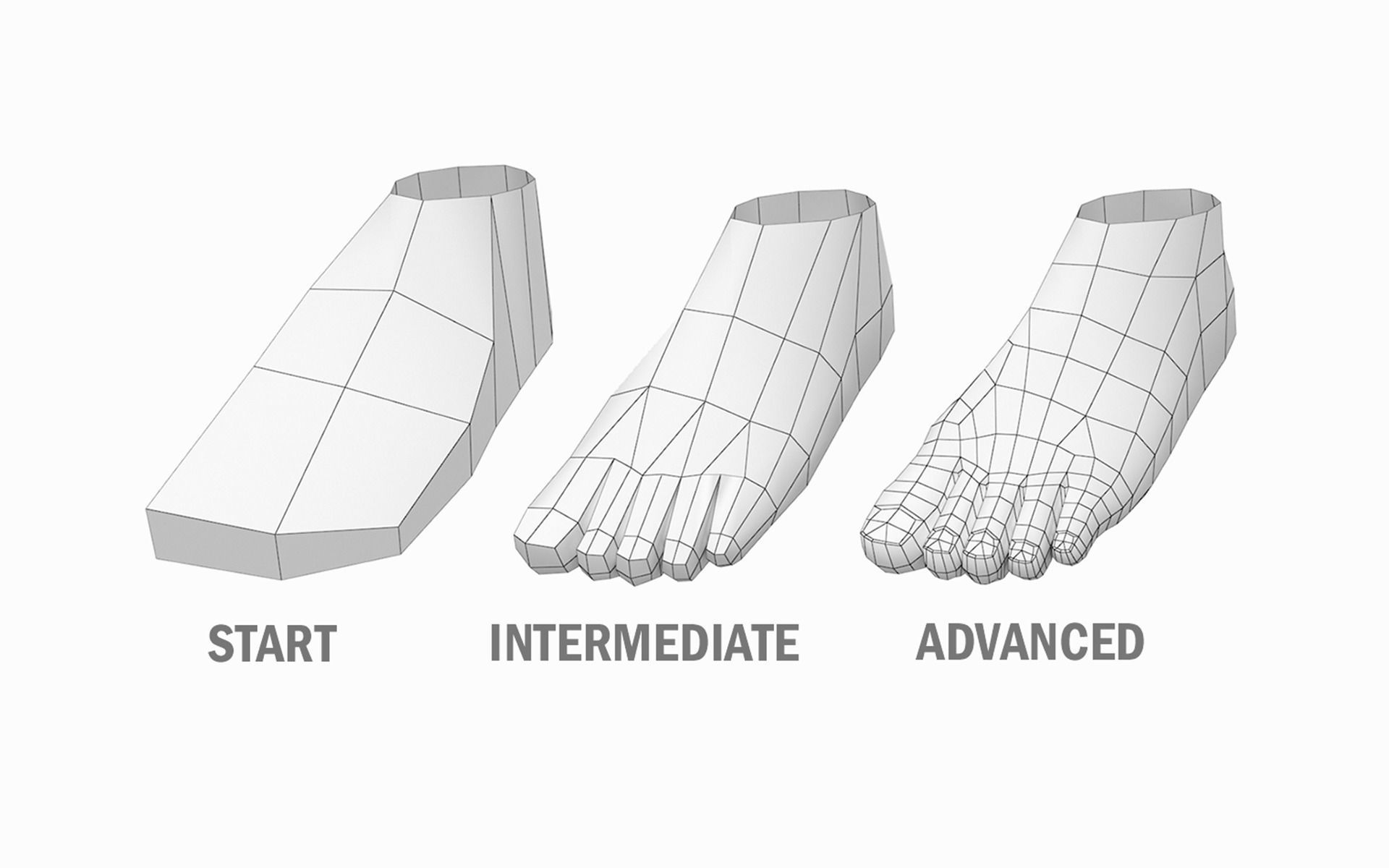 Natural Female in A-Pose Base Mesh 3D model_20