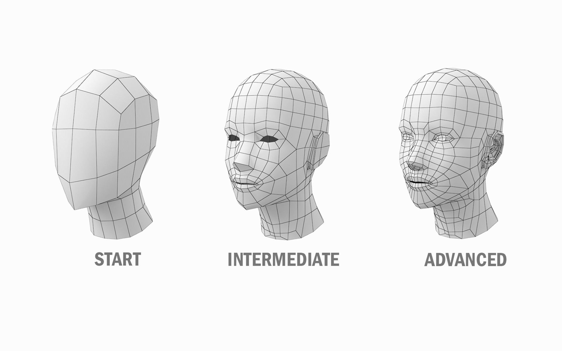 Natural Female in A-Pose Base Mesh 3D model_18