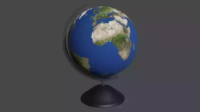 earth globe Free 3D model