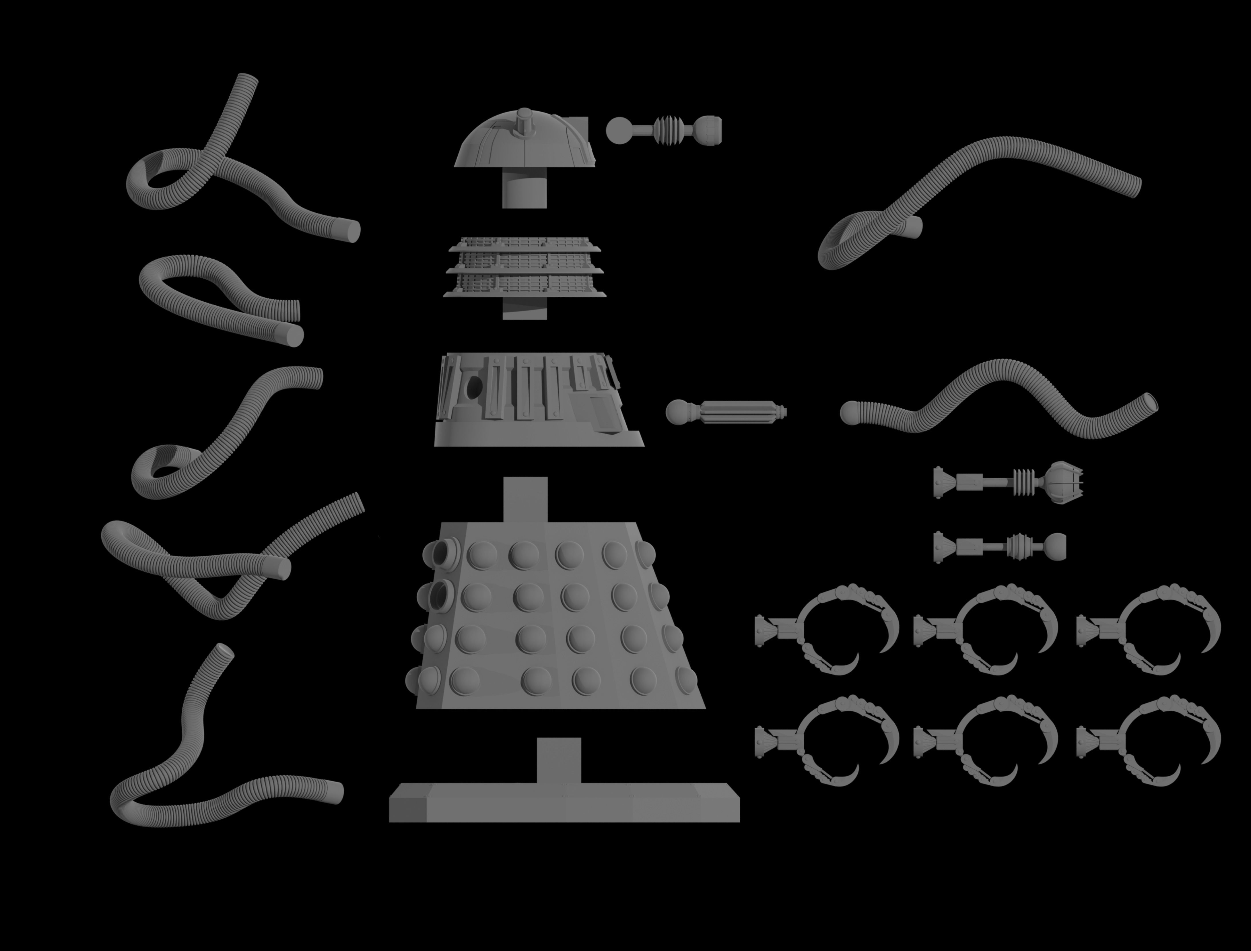 05 D-A-L-E-K Overseer - 32mm Miniature - 3D print model_2