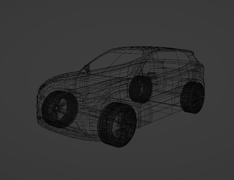 volvo EX30  Low-poly 3D model_11