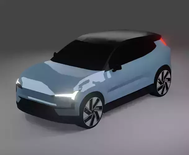 volvo EX30  Low-poly 3D model