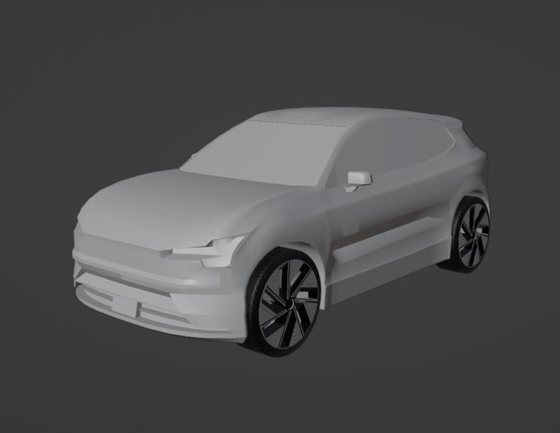 volvo EX30  Low-poly 3D model_12