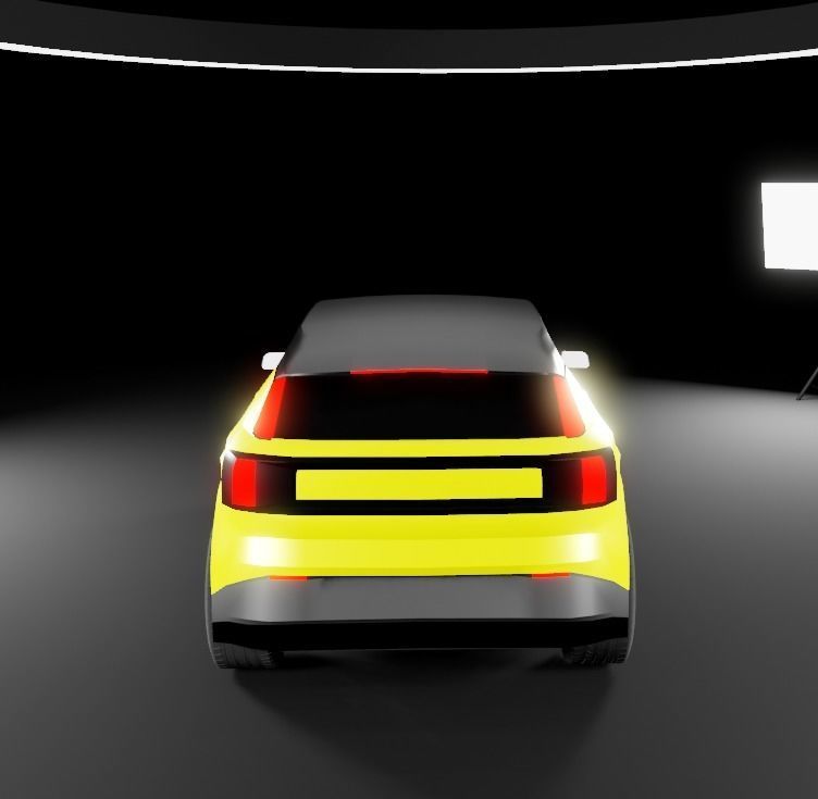 volvo EX30  Low-poly 3D model_10