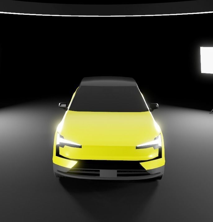 volvo EX30  Low-poly 3D model_9