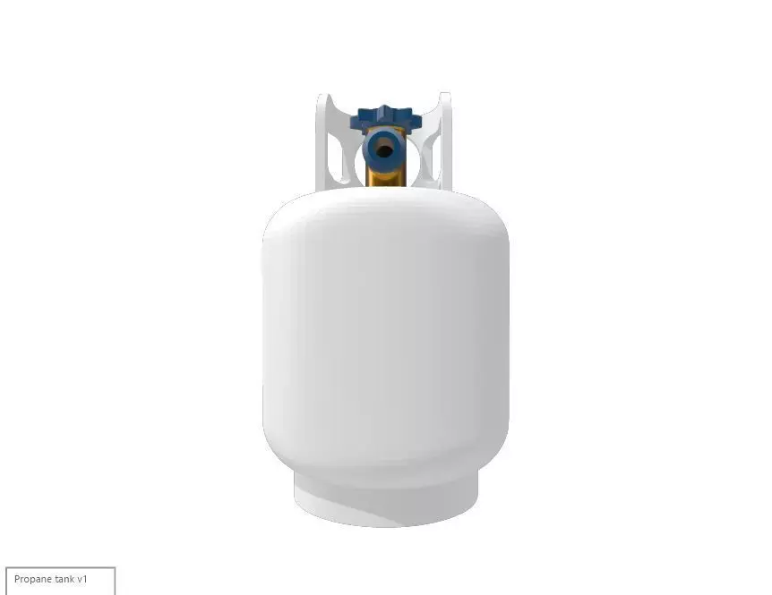 Propane Tank one tenth 3D print model_0