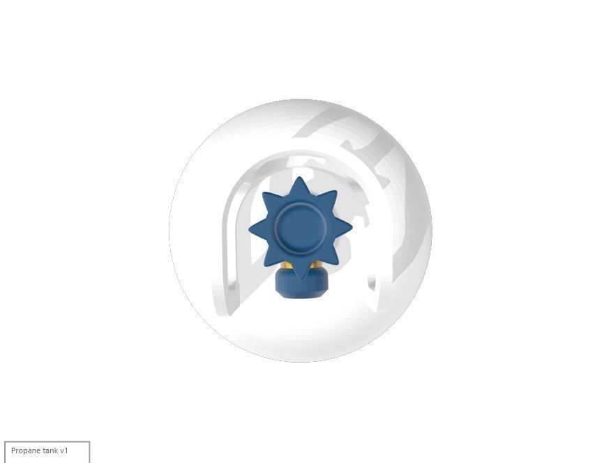 Propane Tank one tenth 3D print model_4