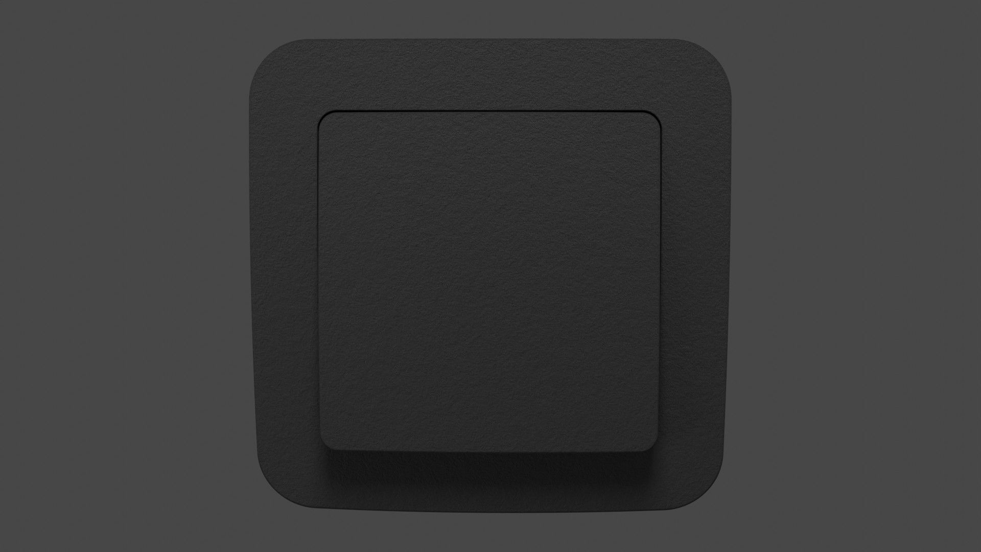 Black sockets and light switch 6 objects collection Low-poly 3D model_9