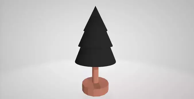 Christmas Tree Figurine Low poly