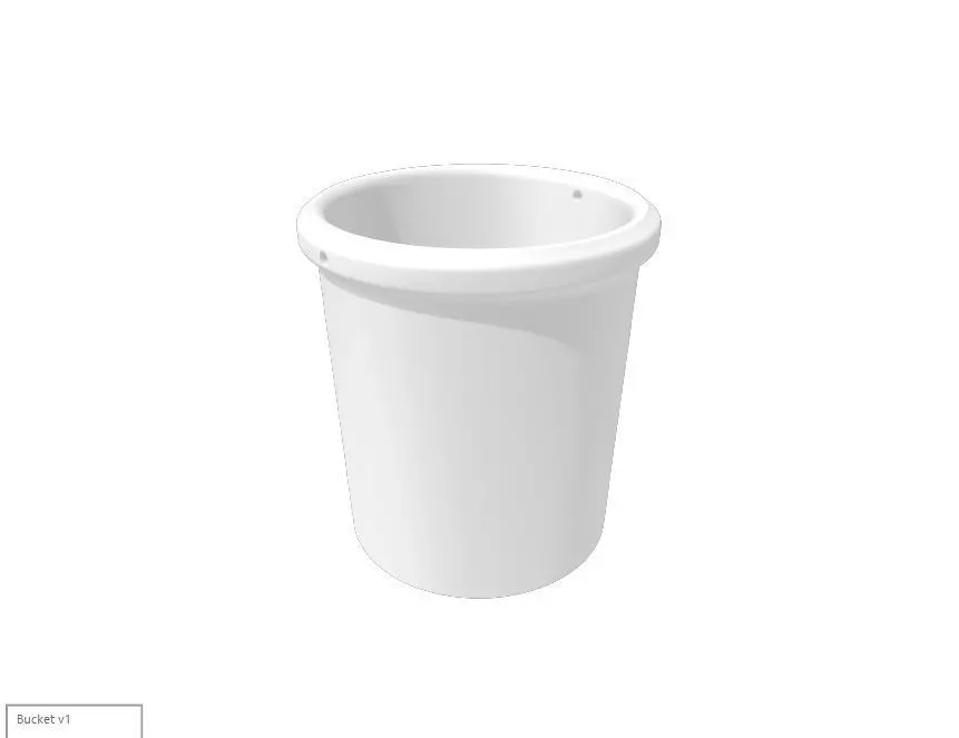 5 Gallon Bucket one tenth Free 3D print model_0