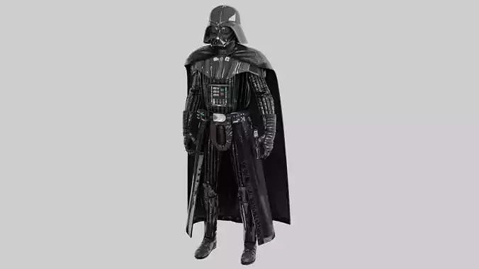 Darth Vader Skin Rigged 3D model