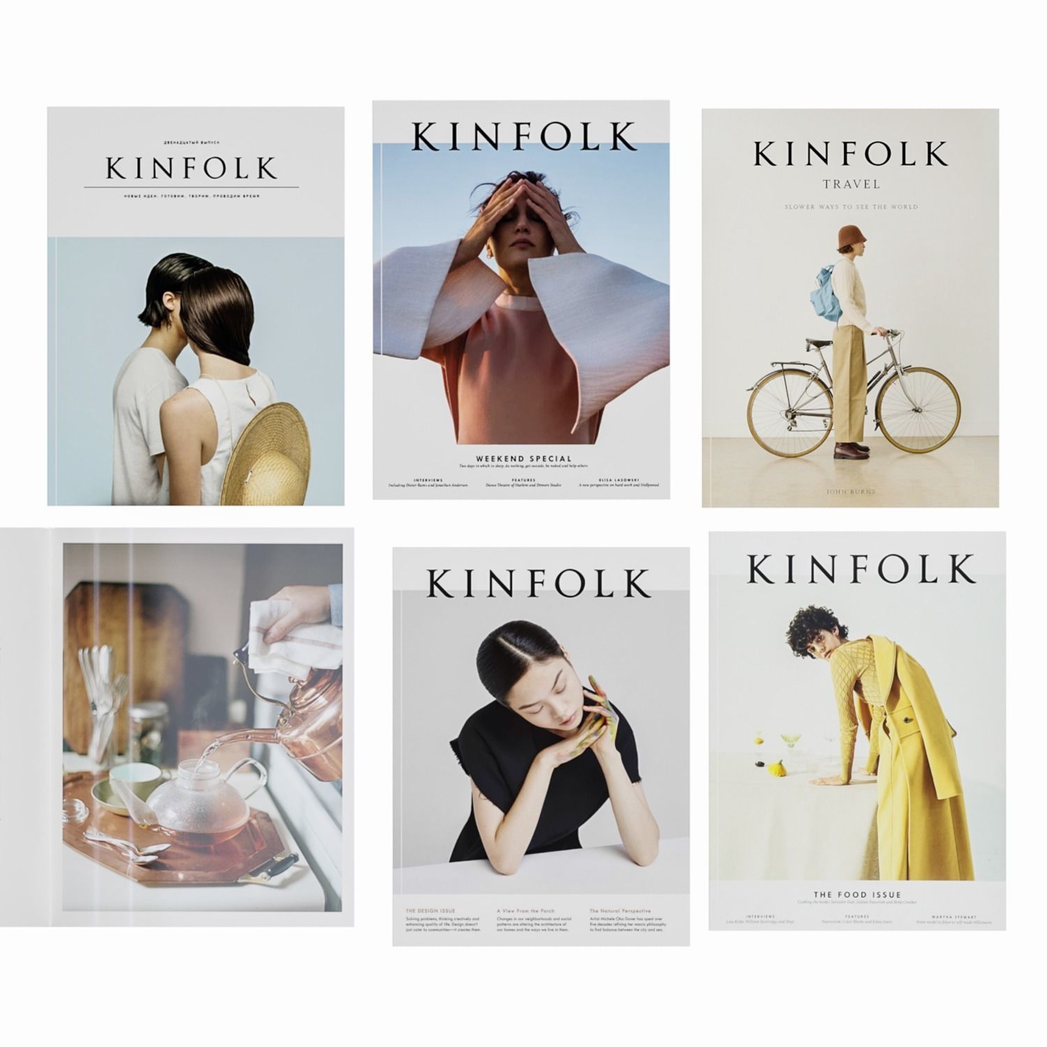 Decorative Set with Kinfolk Magazines 3D model_5