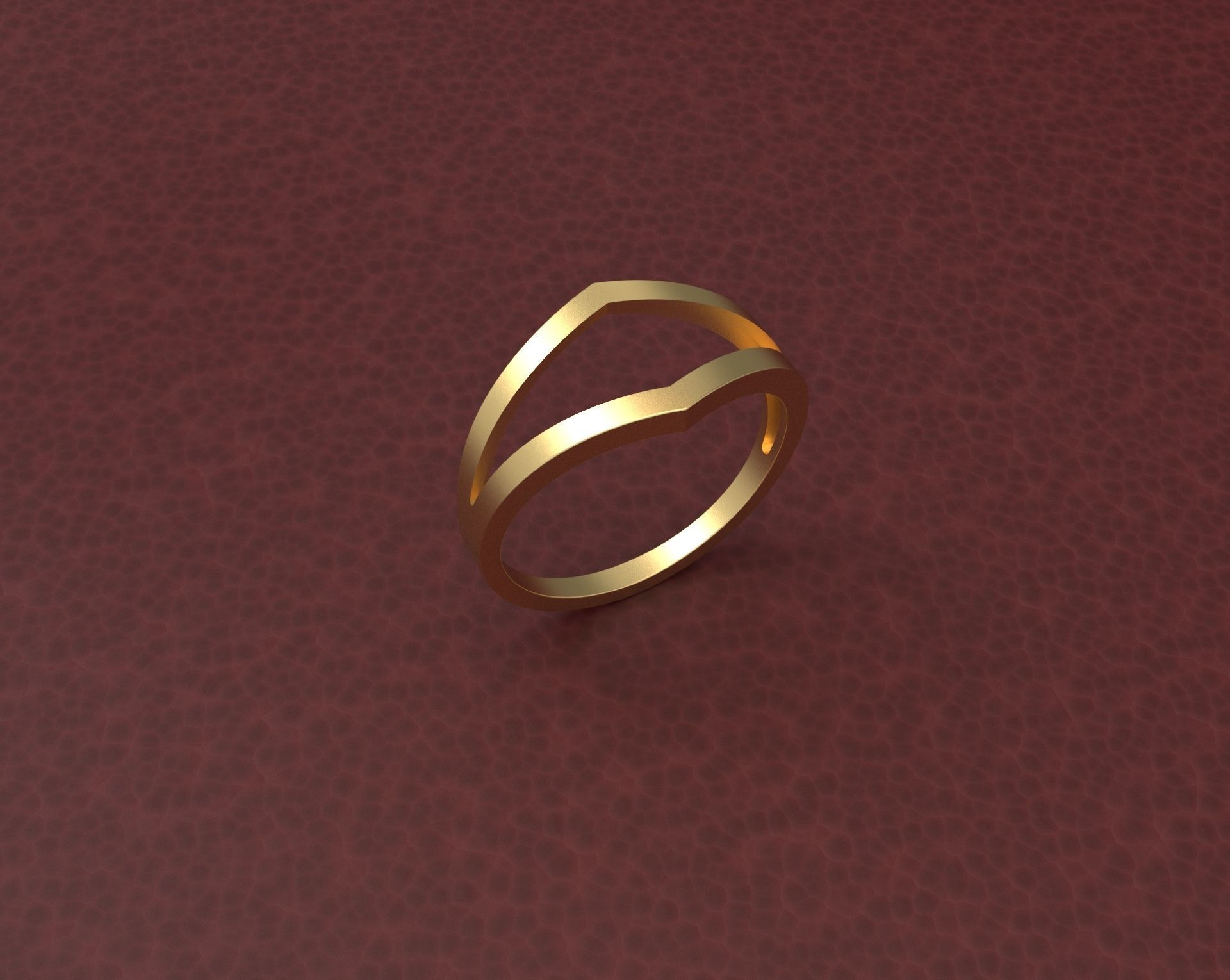 Minimalist Ring DM-3 Free 3D print model_2