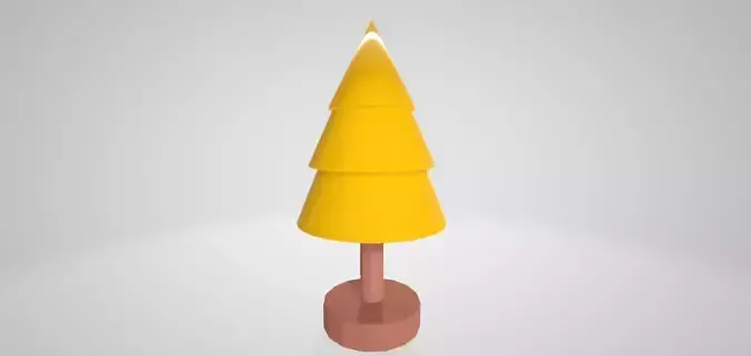 Christmas Tree Figurine Low poly