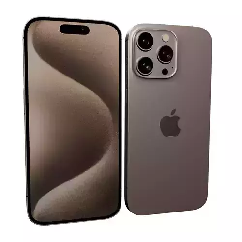 Apple iPhone 15 Pro Max Low-Poly Low-poly 3D model