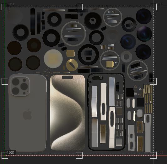 Apple iPhone 15 Pro Max Low-Poly Low-poly 3D model_6