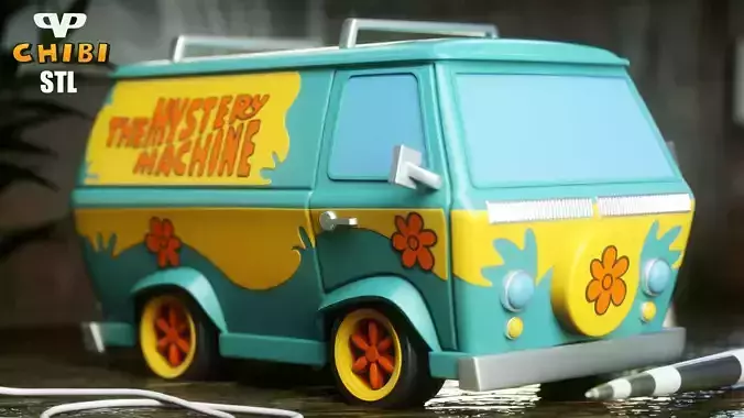 Mystery Machine STL for 3D Printing ChibiSTL 3DXM 3D print model