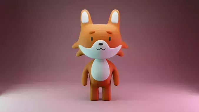 Fox modeling 3D model