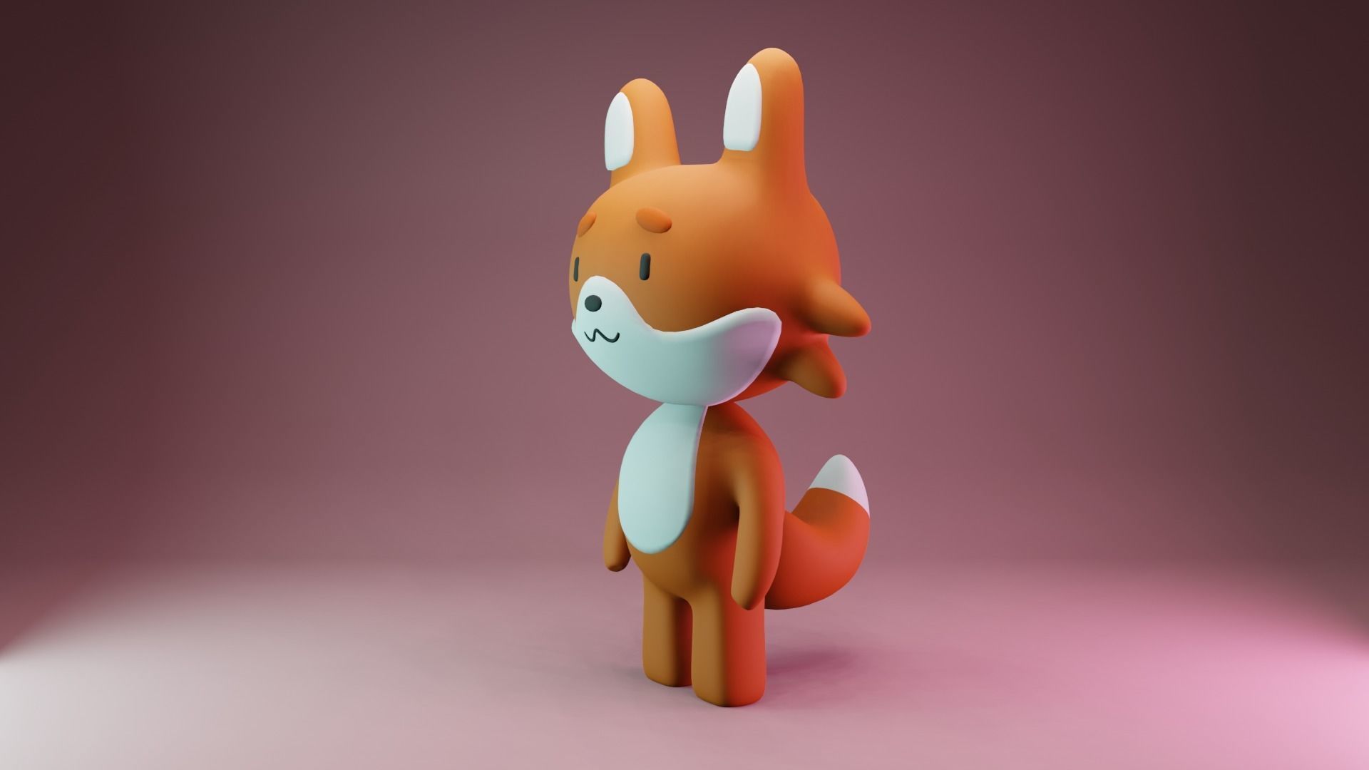 Fox modeling 3D model_2