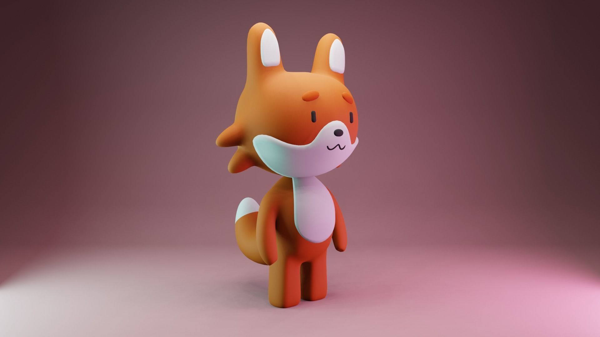 Fox modeling 3D model_1