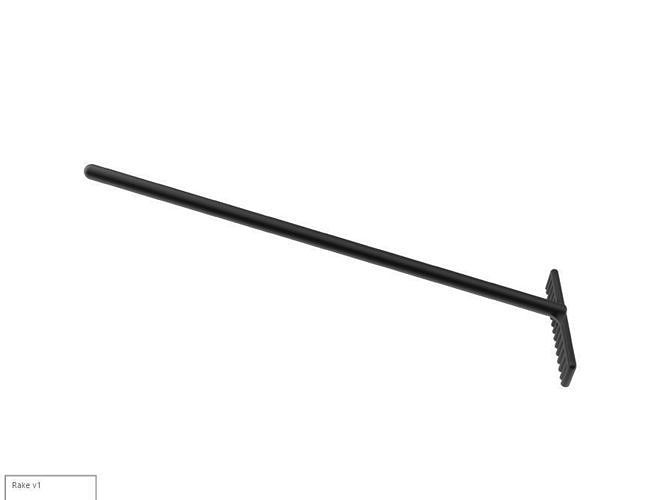 Rake one tenth Free 3D print model