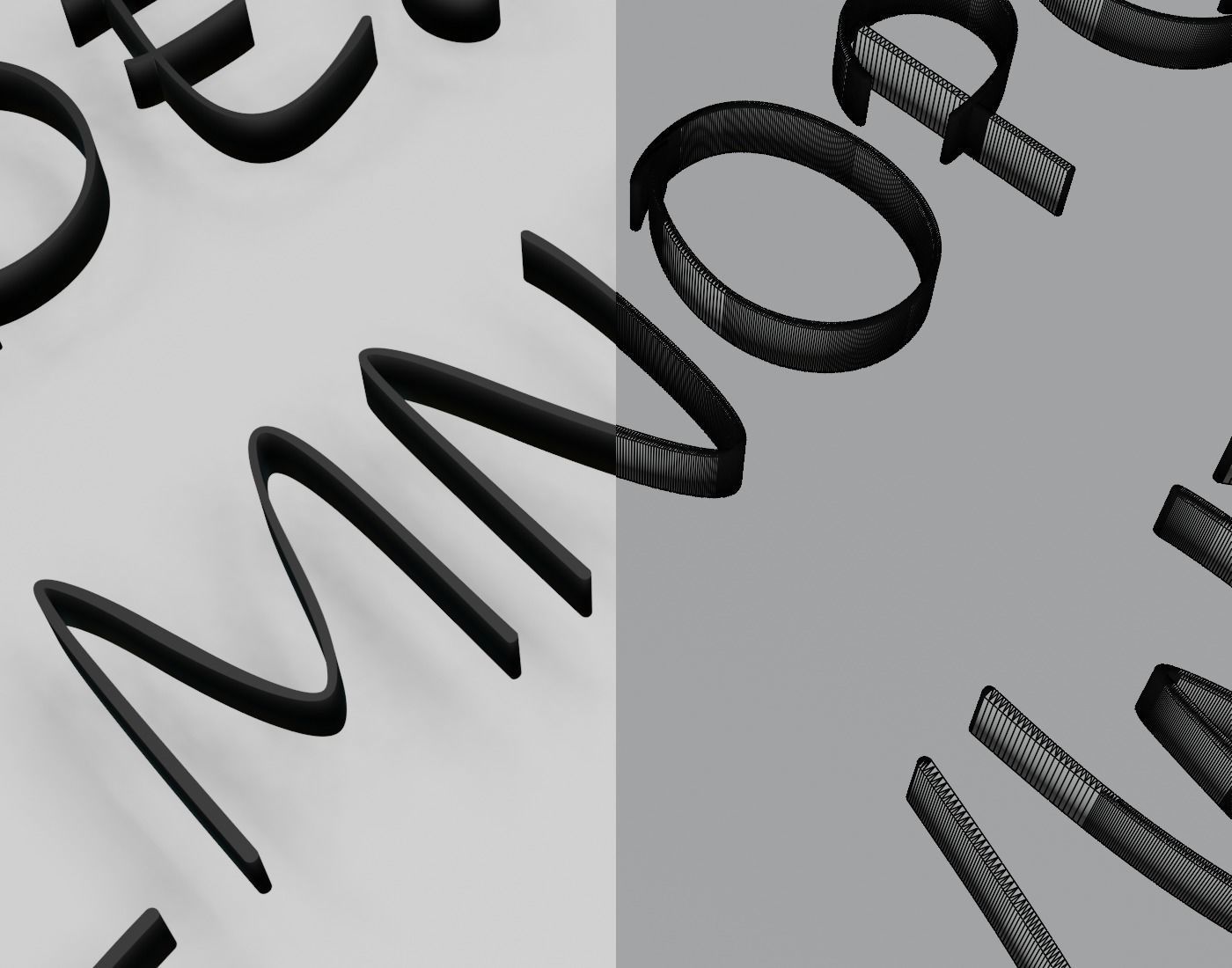 Barokah Signature Text 3D print model_5