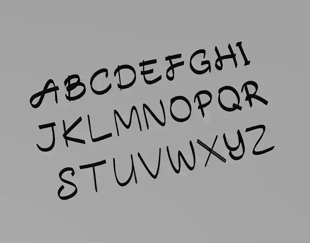 Barokah Signature Text 3D print model