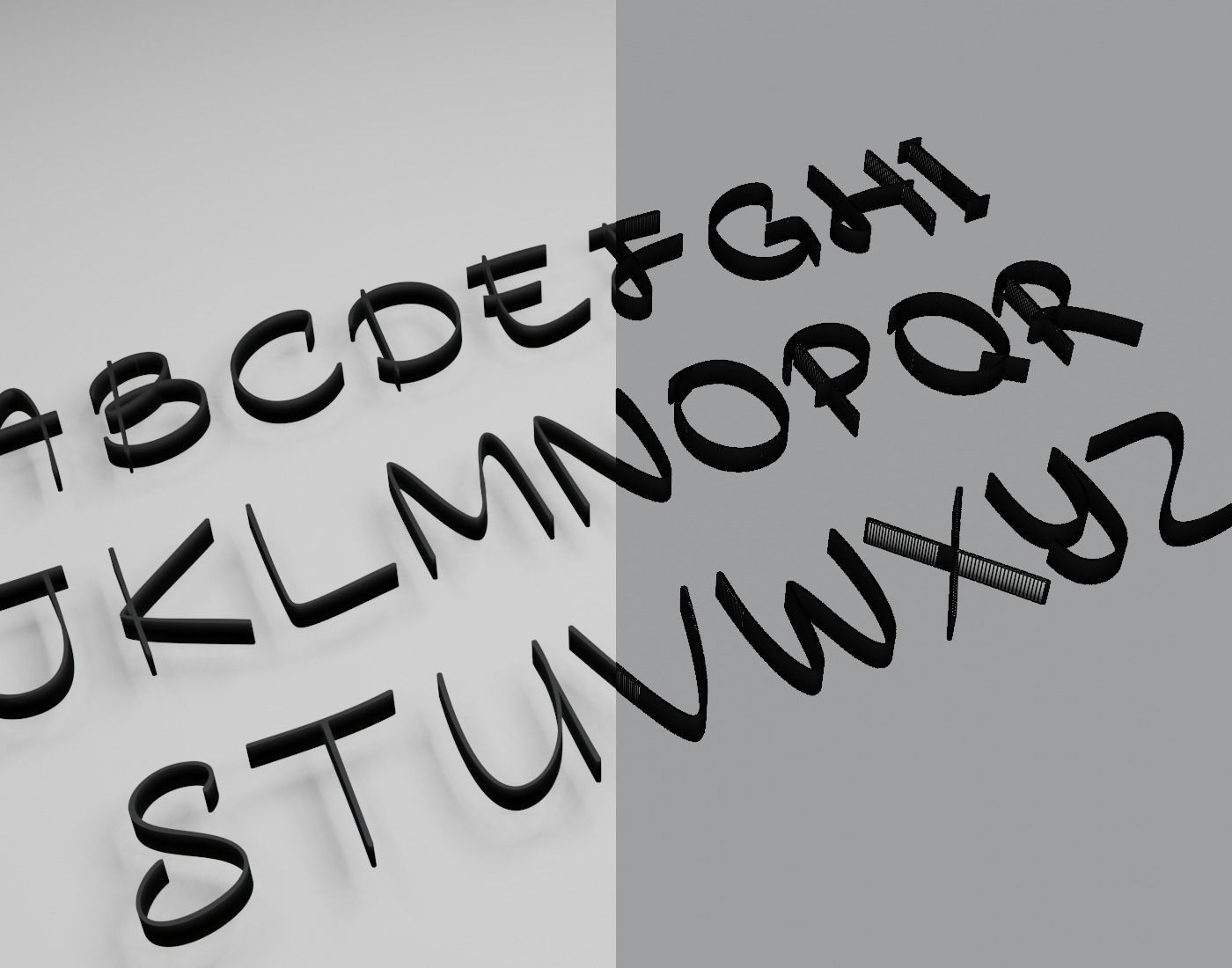 Barokah Signature Text 3D print model_2