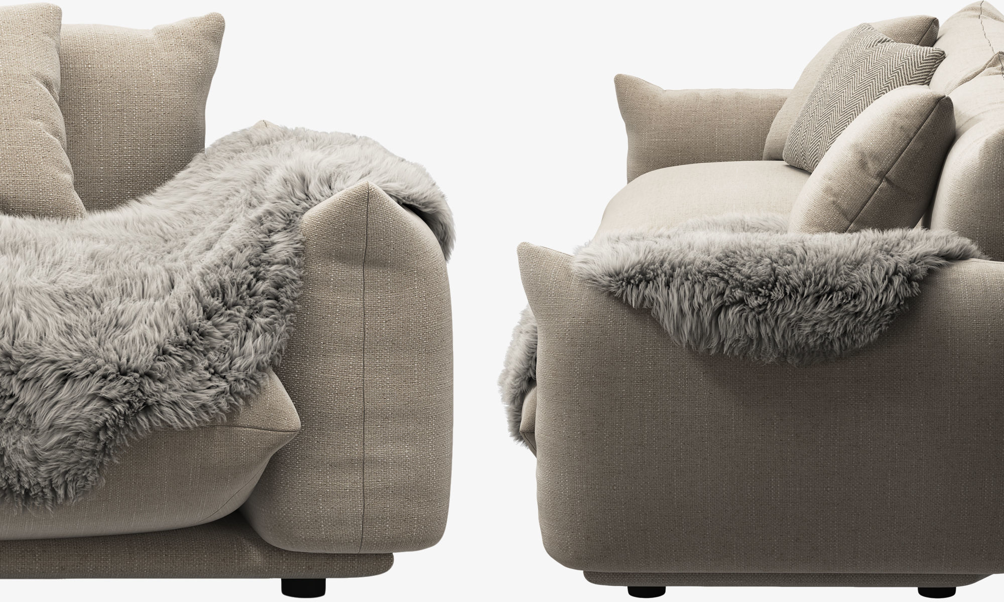 Marenco sofa by Arflex 3D model_4