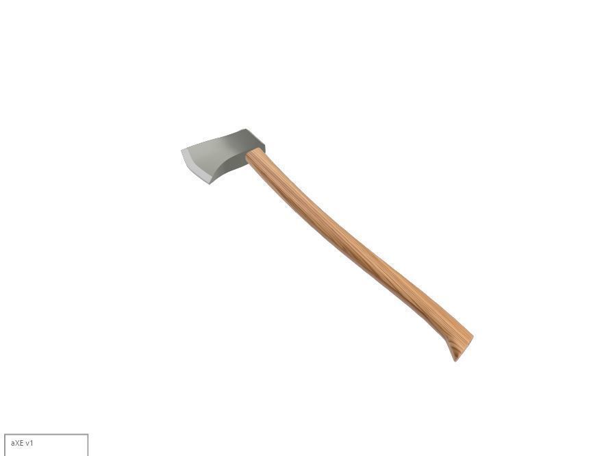 Heavy Axe Free 3D print model_4
