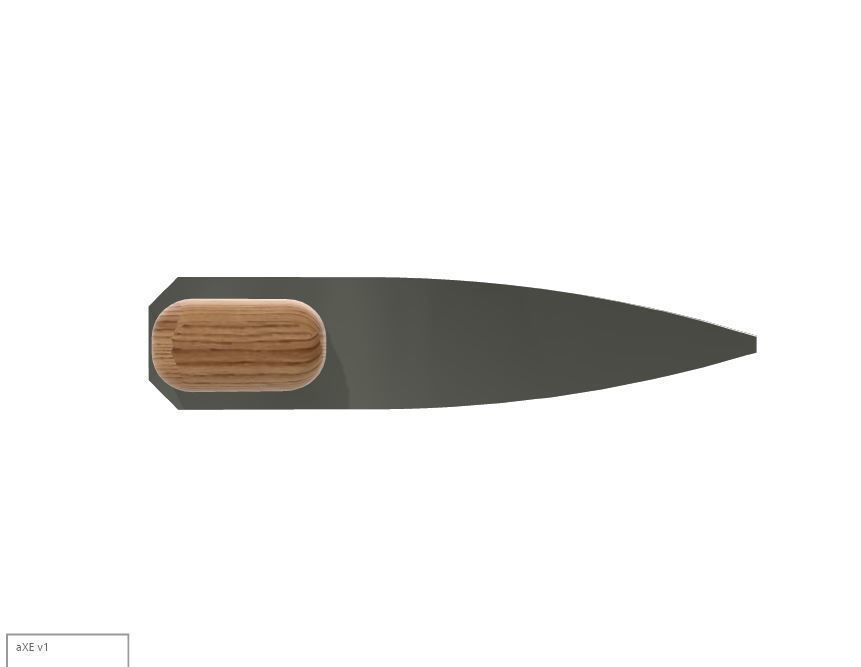 Heavy Axe Free 3D print model_2