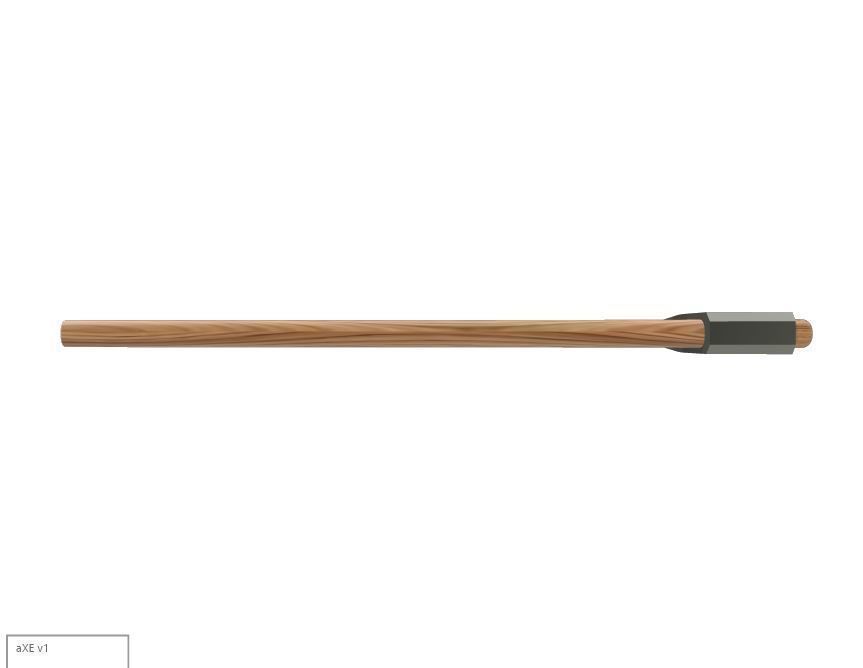 Heavy Axe Free 3D print model_1