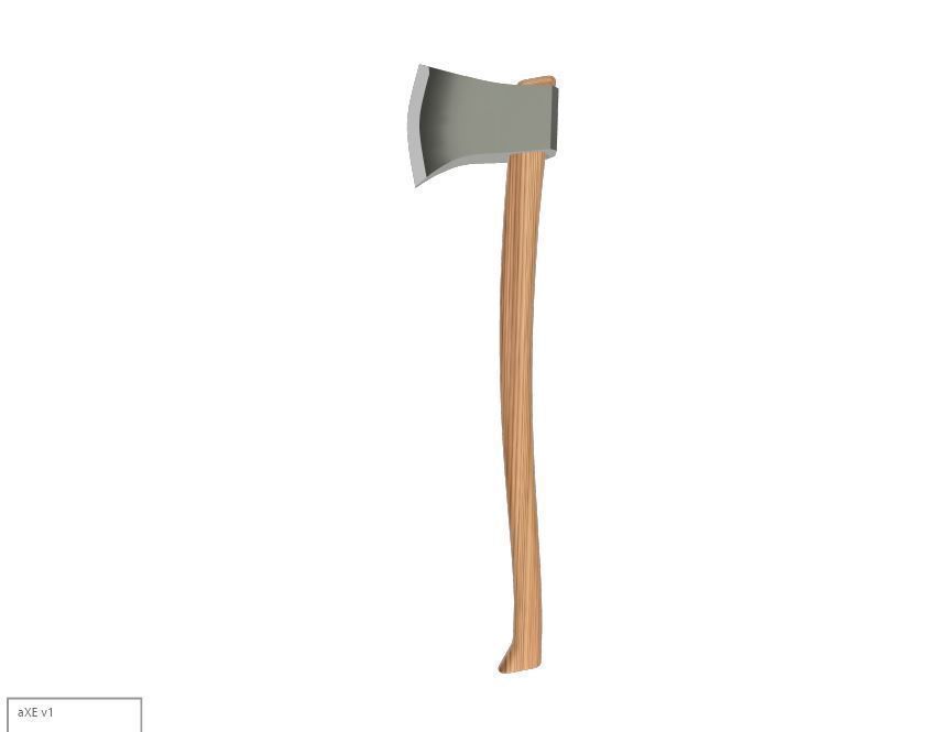 Heavy Axe Free 3D print model_5