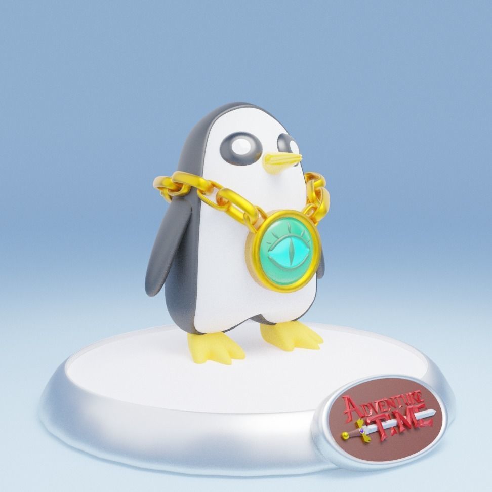 Gunter - Adventure Time printable model 3D print model 3D model_2