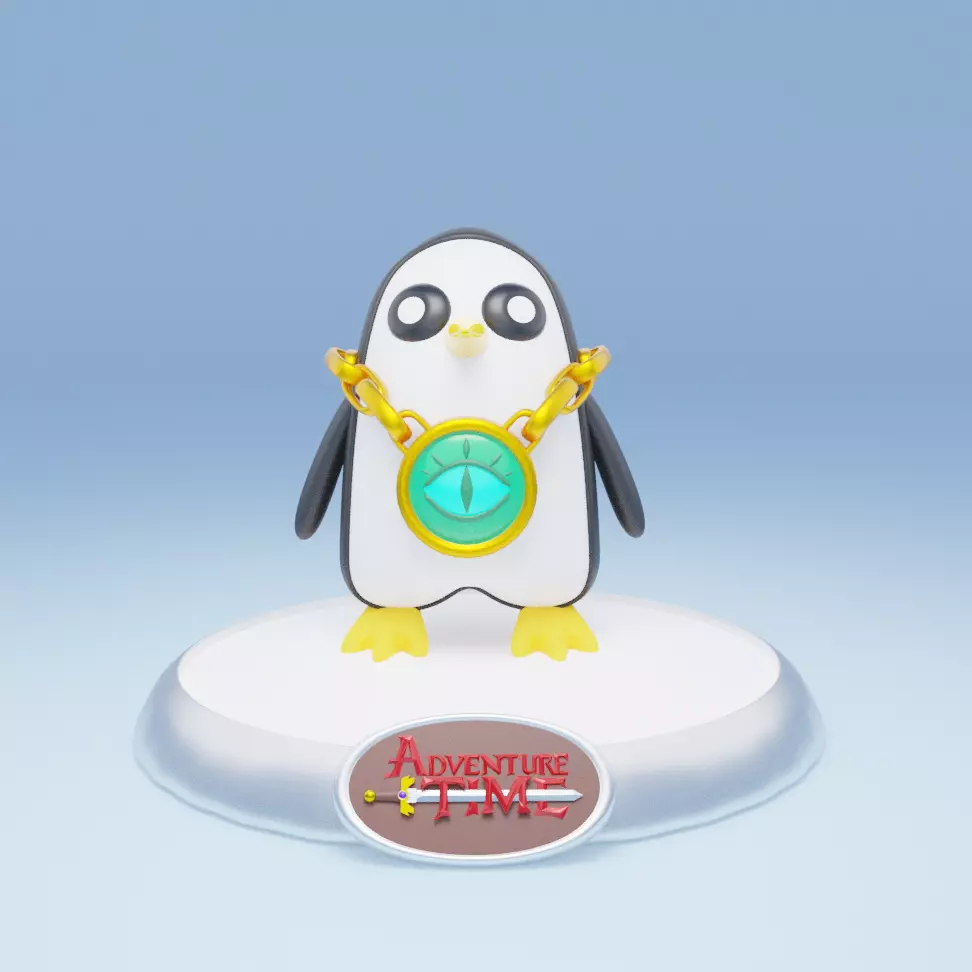 Gunter - Adventure Time printable model 3D print model 3D model_0