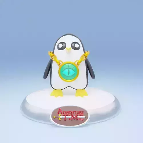 Gunter - Adventure Time printable model 3D print model 3D model