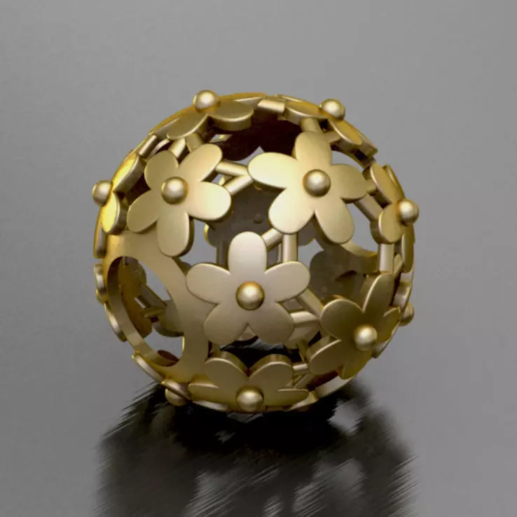 Flower Orb 3D print model_0