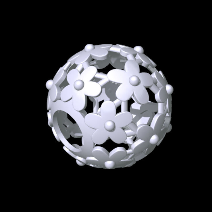 Flower Orb 3D print model_1