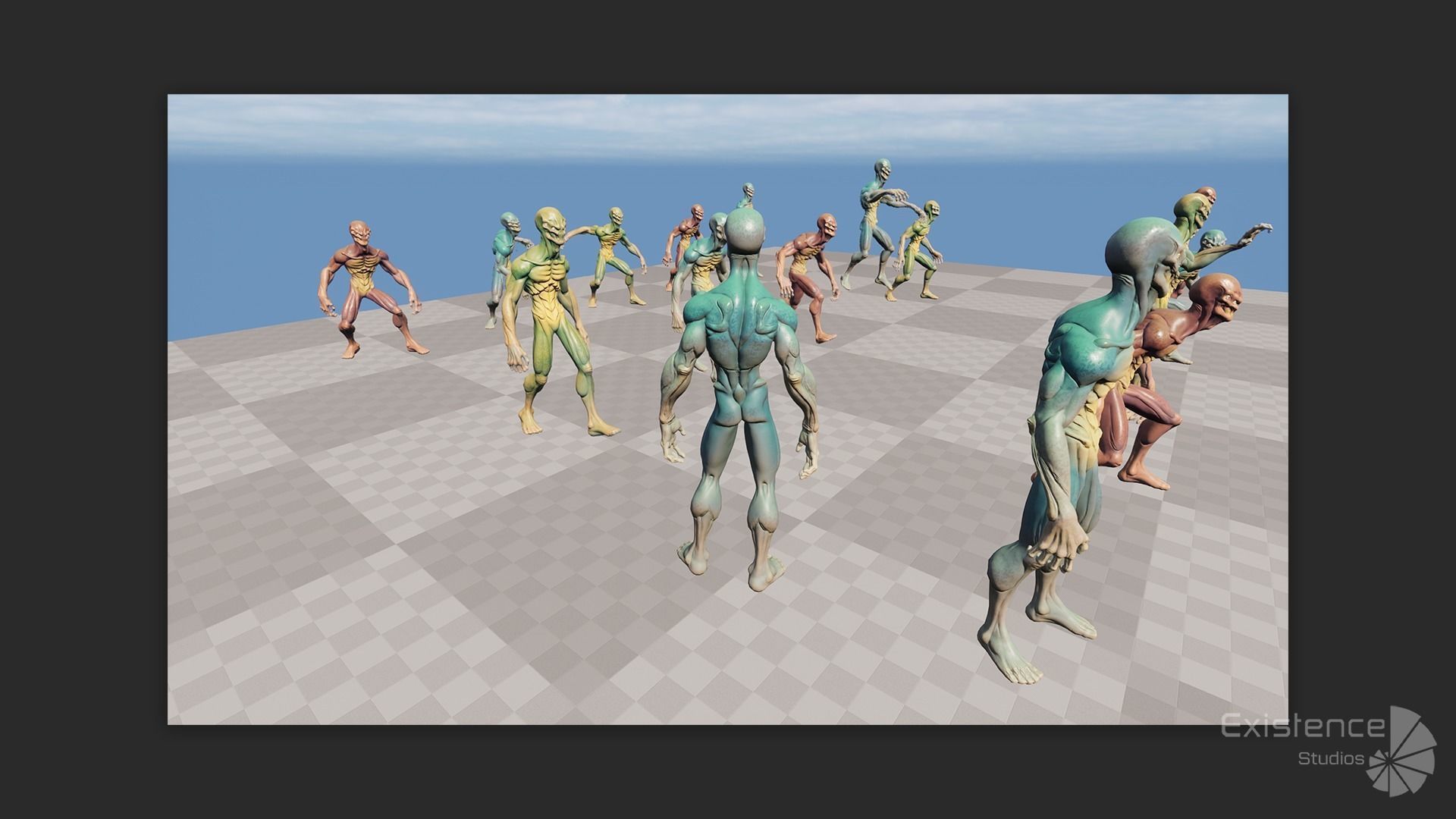 Alien Creature 01 - Stylized Monsters Animation UFO Enemy - 14 Low-poly 3D model_19